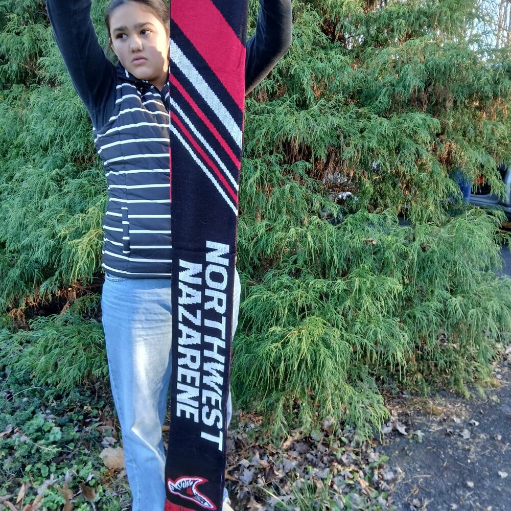 Northwest Nazarene Nighthawks Scarf Nampa Idaho Sports Team Fan Apparel NWT - Picture 5 of 11